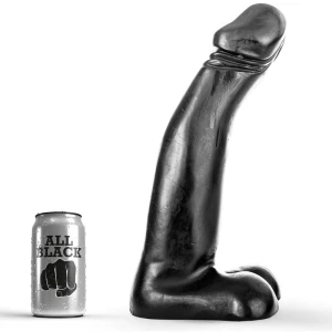 ALL BLACK - REALISTINEN MUSTA FISTING DILDO 29 CM